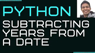 Subtracting years from a date in Python