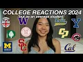 VERY REALISTIC COLLEGE REACTIONS 2024 II i applied to 26 colleges