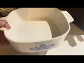 Corning Ware Cornflower Blue Square Casserole No Lid 1 Quart P 1 B Product Reviews