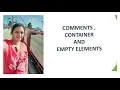 Comments container Empty elements