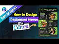 How to Create Menu for Restaurant in Canva Step-by-Step Guide Genius Junkie