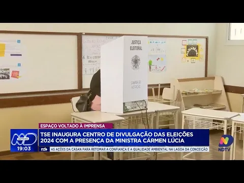 TSE inaugura Centro de Divulgação das Eleições 2024 com ministra Cármen Lúcia