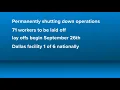 Temco Logistics shutting down operations at West Dallas facility 71 workers laid off
