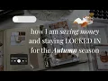AUTUMN 90 DAYS Locked In savings challenge cash envelope method