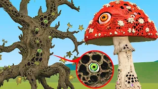 THE LIVING FOREST 🌲 Trypophobia Trees and Mushrooms in Gmod!