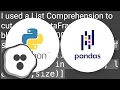 Split pandas dataframe in two if it has more than 10 rows
