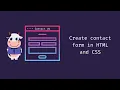 Create contact form using HTML CSS HTML-CSS Maboo Kool