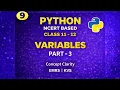 Variables in Python part-3 Class 11 NCERT Python Variables with Practical Examples