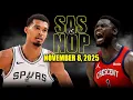 San Antonio Spurs vs New Orleans Pelicans Full Game Highlights - November 8, 2025 | NBA Season