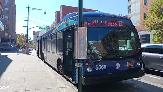 Riding Bx41 Bus 5568 from the 152 st Turn to 161 Melrose