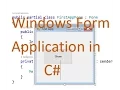 How to create a Windows Form Application using C