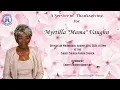 Live Stream of Funeral Service for Myrtilla Mama Vaughn