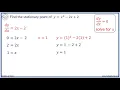 How to Find Stationary Points