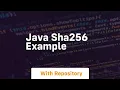 java sha256 example