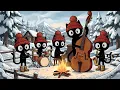 Lagu Black Cats Winter Bonfire Jazz:Uplifting BGM for Productive Work \u0026 Good Vibes
