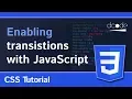 CSS - Trigger transitions with Javascript