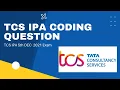 How to solve tcs ipa coding question with python language IPA 5th Dec 2021 pycoder
