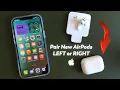How to Pair New Replacement LEFT or RIGHT AirPods to an Old Case Pair New Case with Old AirPods