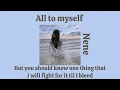 Download Lagu LYRICS All to myself - Nene