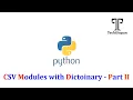34 Python Tutorial for Beginners CSV Module - How to Read Write CSV Files