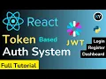 ReactJS JWT Authentication Full Project - Login Register Dashboard Refresh Token