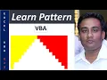 How to make pattern using VBA Excel VBA Automation For Loop Nested Loop MIS Family
