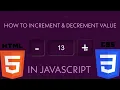 How to increment decrement counter on button click JavaScript JavaScript Beginners
