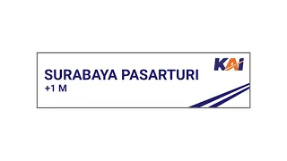 Download Announcement tiba Tujuan Akhir Stasiun Surabaya Pasarturi + Lagu Surabaya Oh Surabaya MP3