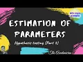 PS 23 Estimation of parameters with proper simple example