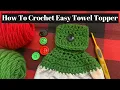 QUICK and EASY Crochet Towel Topper for BEGINNERS - Perfect for Kitchen Decor