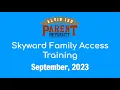 Alvin ISD Skyward Access Parent Workshop 2023
