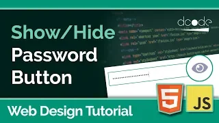 Creating a Password Button Web Design Tutorial HTML CSS Javascript