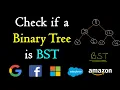 Check if a tree is bst or not