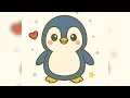 How to Color Penguin Coloring Cute Penguin Coloring for Kids Coloring pages for kids