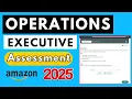 Amazon Operations Executive Assessment Test Answers 2025 Operations Executive Amazon Interview