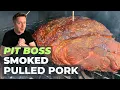 Pulled Pork Smoked on a Pit Boss Pellet Grill Pork Butt