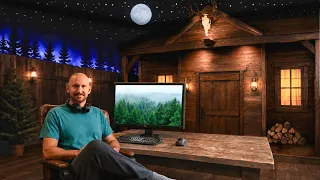I Turned My Boring Office Into A Starlit Cabin