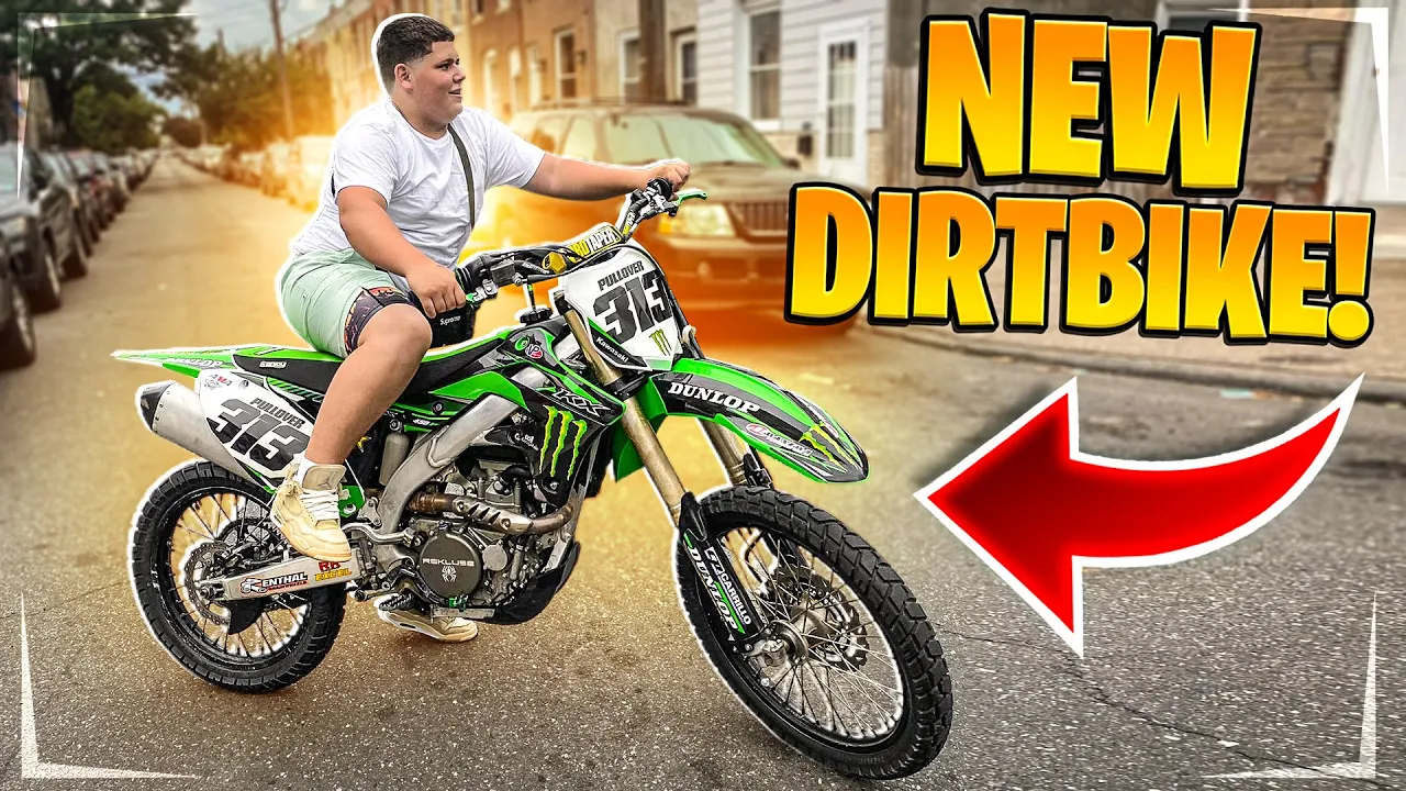 LITTLE BROTHER GETS A NEW DIRT BIKE ! ( KX450F ) | BRAAP VLOGS
