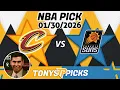 Cleveland Cavaliers vs Phoenix Suns Pick 26 NBA Pick Prediction