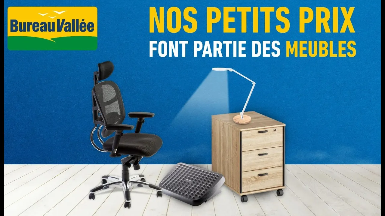 Bureau Vallée — Bureau Vallée - Nos petits prix font partie des meubles (YouTube video ad)
