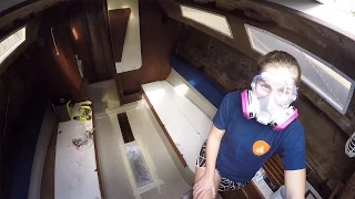 20. Sanding a Sailboat Interior – Sailing Vessel Somnium
