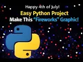 How to Code a Fireworks Graphic in 15 Lines of Python