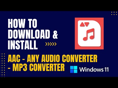 Download MP3 How to Download and Install AAC - Any Audio Converter - MP3 Converter For Windows