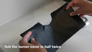 How to install reusable gas stove protector