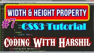 - Width Height Property in CSS3 How to crate objects CSS3 Tutorial Coding With Harshil