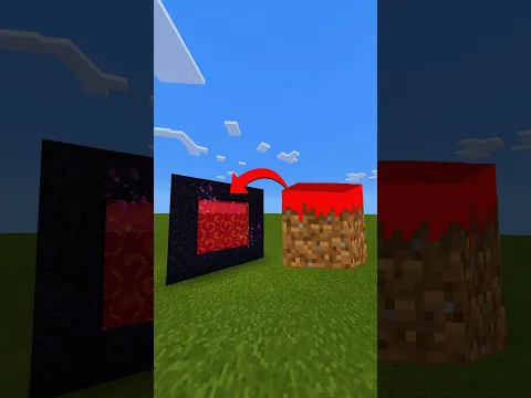 How To Make A Portal To The Minecraft.exe Dimension in Minecraft! #shorts