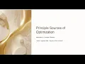 Prinicipal Source of Optimization Automata and Compiler Design CLA 3
