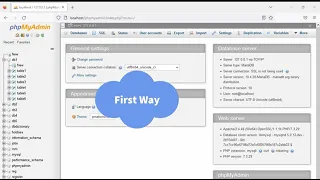 Two ways to delete or drop table in PhPMyAdmin