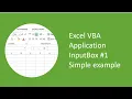 Excel VBA Application InputBox - Simple example