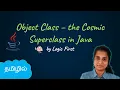 Java Object Class - Cosmic SuperClass Java Course in Tamil Logic First Tamil
